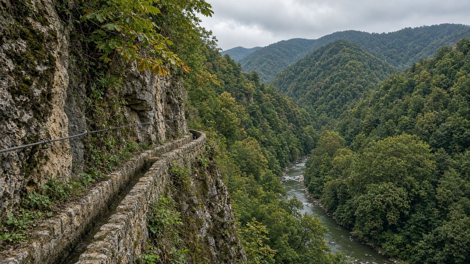 Ferrata del Canal, Benalauría, Valle del Genal