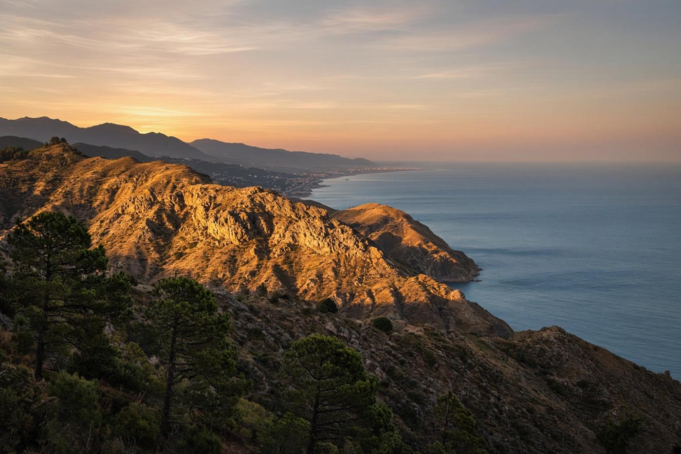 Calamorro al atardecer, Benalmádena